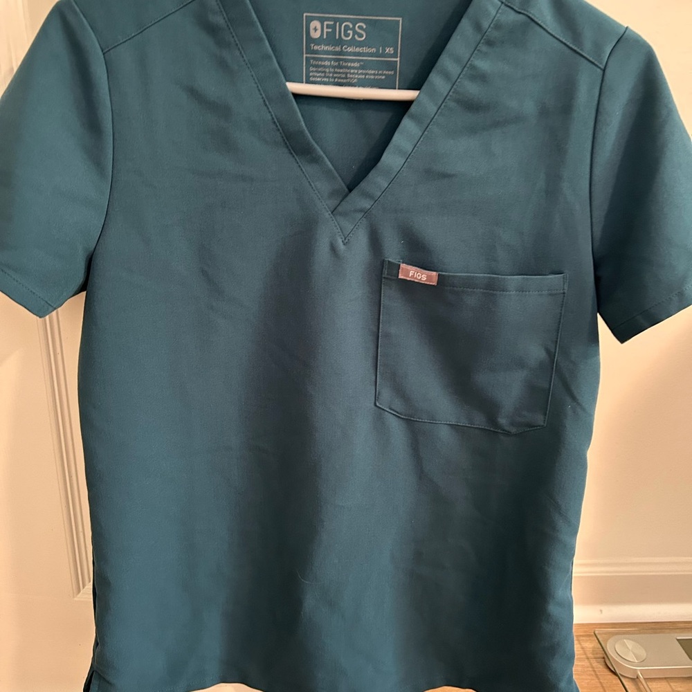 Figs Caribbean blue scrub set